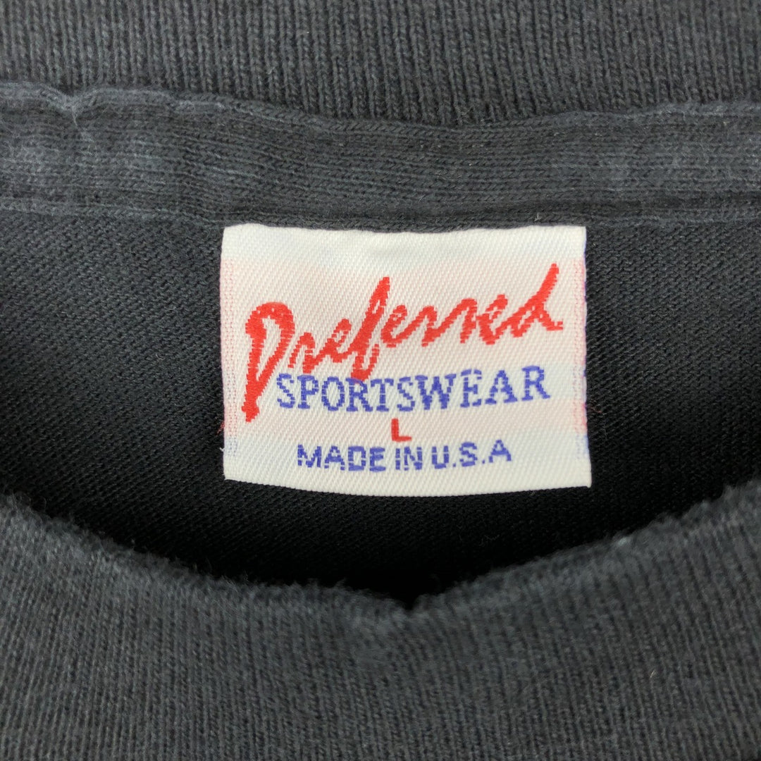 90'S Preferred Genuine Chevrolet Advertising T-Shirt, Made in USA, Men's Size L (Equivalent), Vintage cotton black type Vintage Second Hand