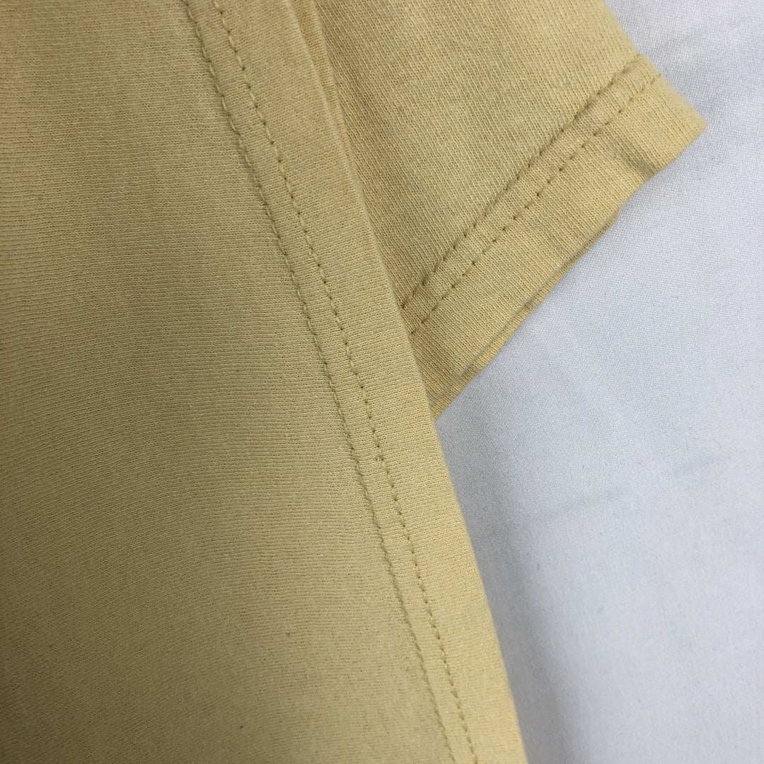 90'S Russell Harry's Chocolate Shop Advertising T-Shirt, Men's Size XL (Equivalent), Vintage cotton yellow type Vintage Second Hand
