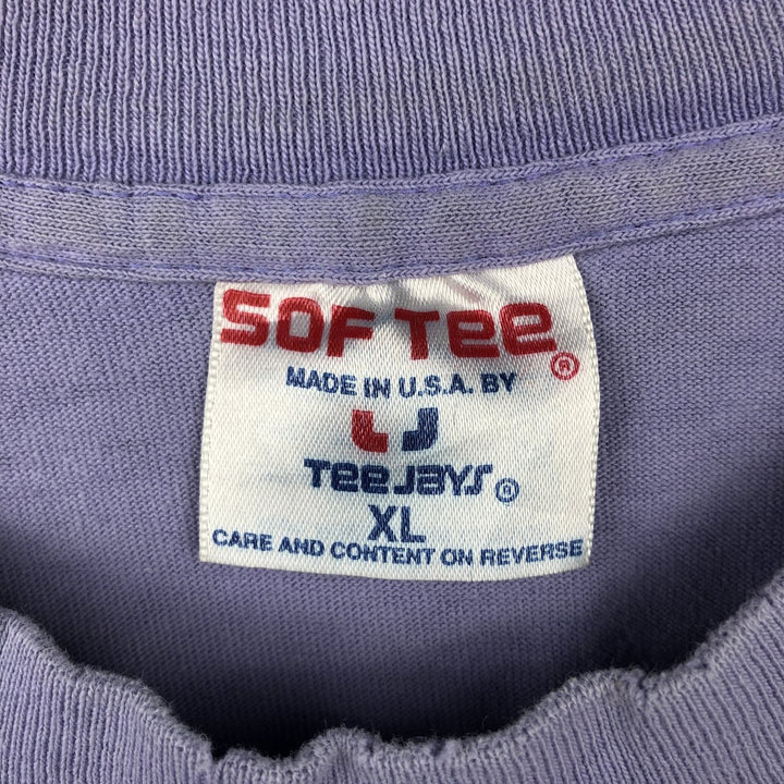 90'S SOF TEE Cheers Advertising T-shirt, Made in USA, Men's XL equivalent, Vintage cotton purple type Vintage Second Hand