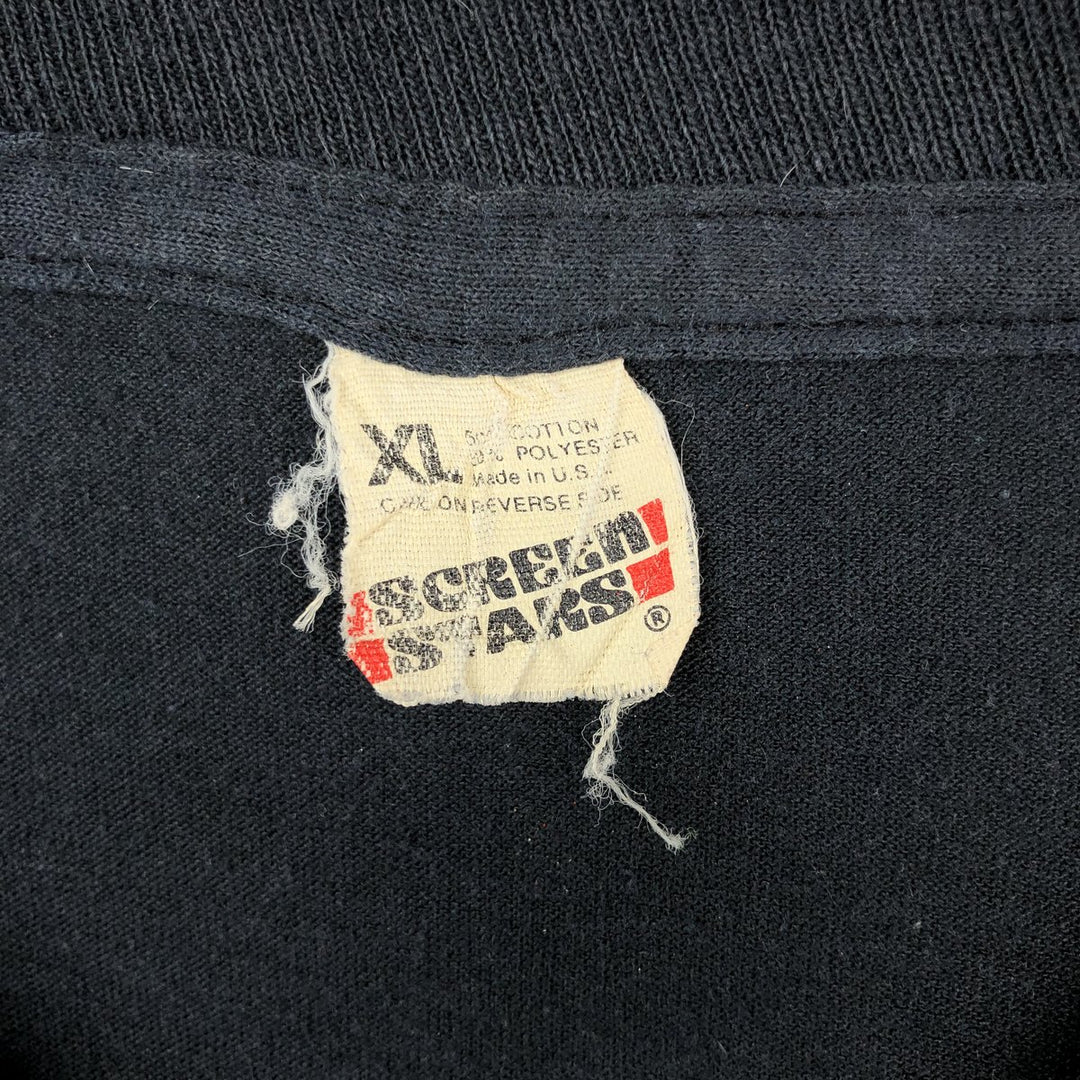 Screen Stars Sand Bar Advertising T-Shirt, Made in USA, Men's XL (approx.), Vintage. cotton black type Vintage Second Hand