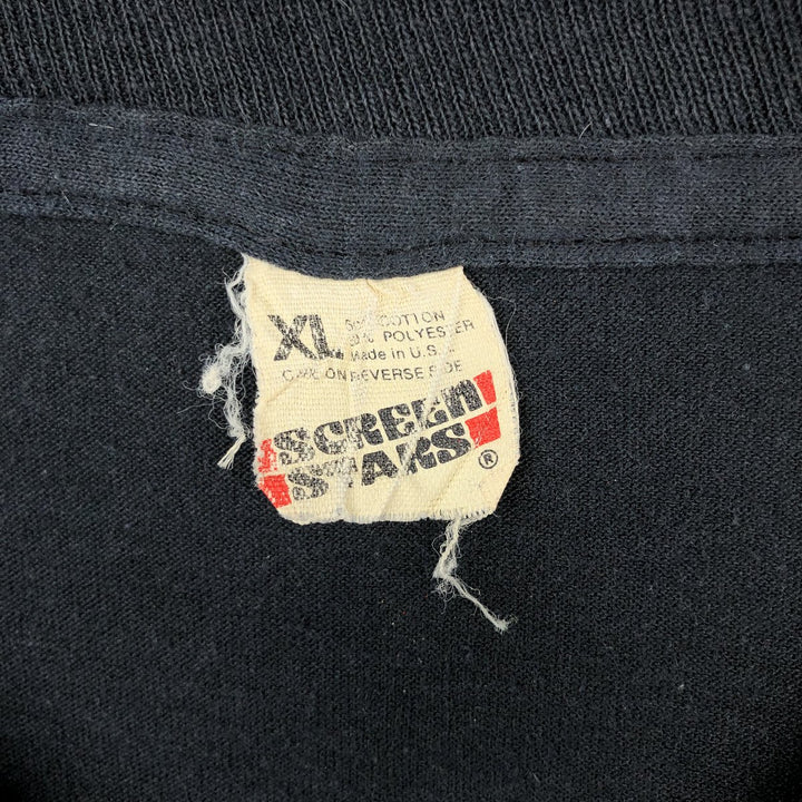 Screen Stars Sand Bar Advertising T-Shirt, Made in USA, Men's XL (approx.), Vintage. cotton black type Vintage Second Hand