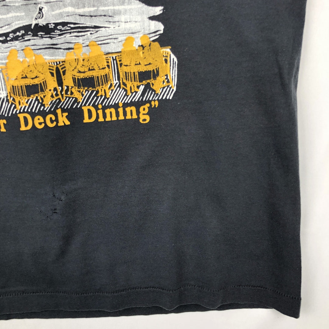 Screen Stars Sand Bar Advertising T-Shirt, Made in USA, Men's XL (approx.), Vintage. cotton black type Vintage Second Hand