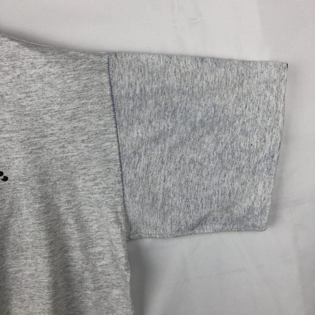 90'S BELTON NOT BOB'S advertising T-shirt, Made in USA, Men's size L equivalent, Vintage cotton gray type Vintage Second Hand