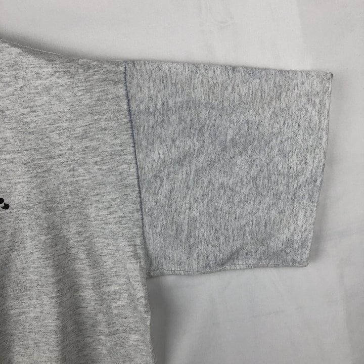 90'S BELTON NOT BOB'S advertising T-shirt, Made in USA, Men's size L equivalent, Vintage cotton gray type Vintage Second Hand