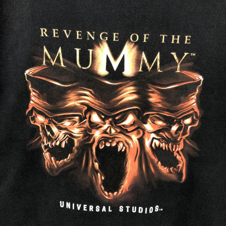 2000'S Universal Studios advertising T-shirt, men's size L (approx.) cotton black type Vintage Second Hand