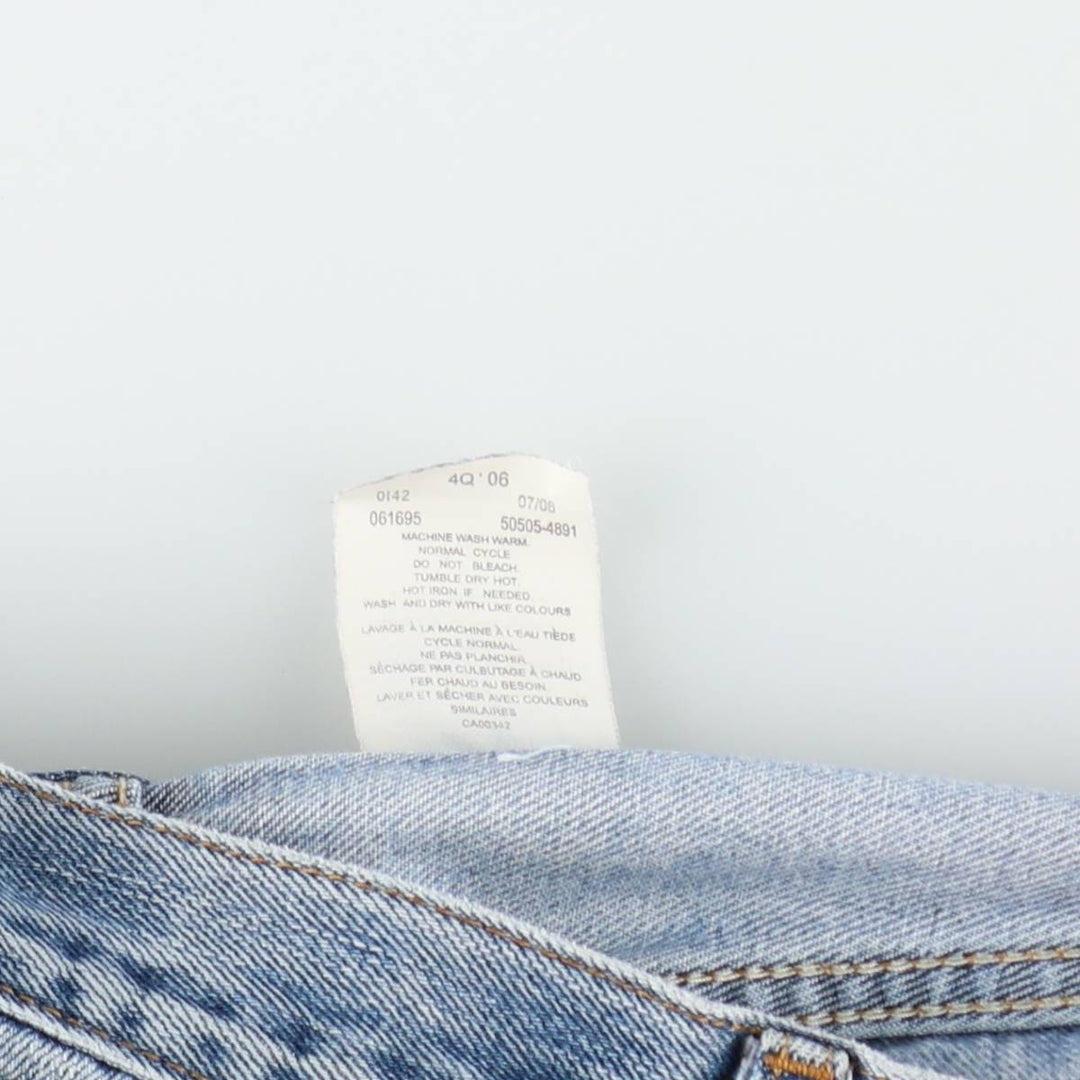 2000'S Levi's REGULAR FIT 505-4891 Tapered Denim Pants, Men's W36 equivalent. cotton blue type Vintage Second Hand