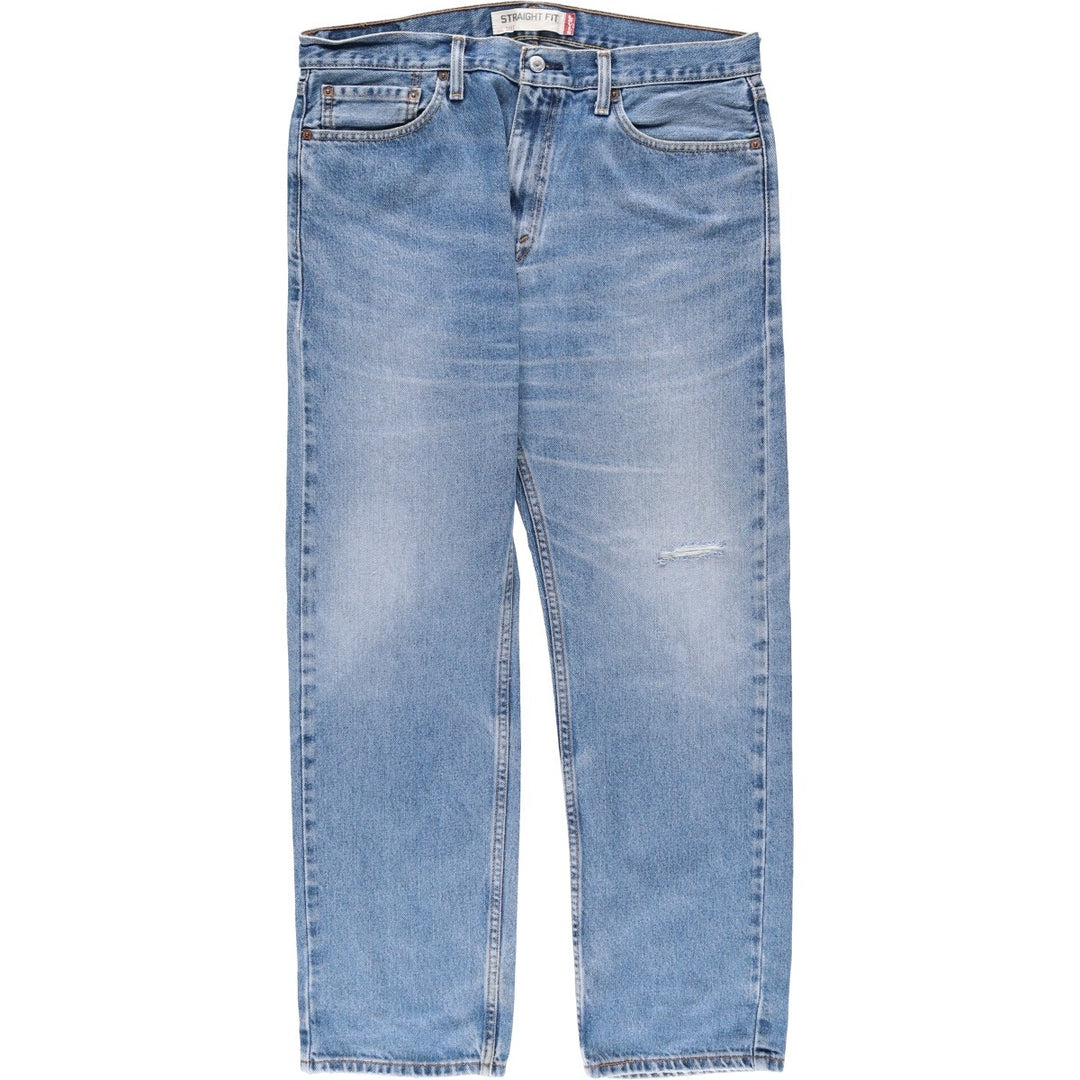 Levi's 505 Straight Fit Tapered Denim Pants, Men's Size W37 (approx.), Vintage cotton blue type Vintage Second Hand