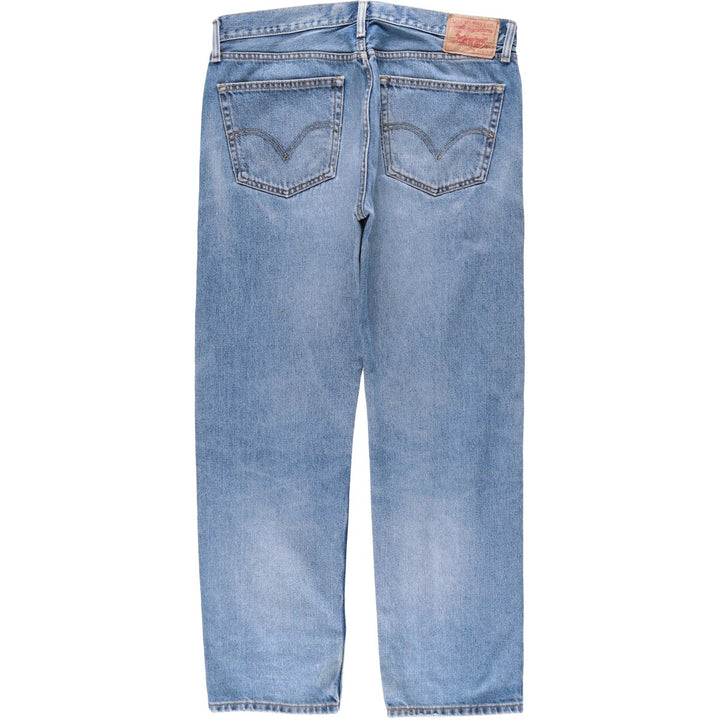 Levi's 505 Straight Fit Tapered Denim Pants, Men's Size W37 (approx.), Vintage cotton blue type Vintage Second Hand