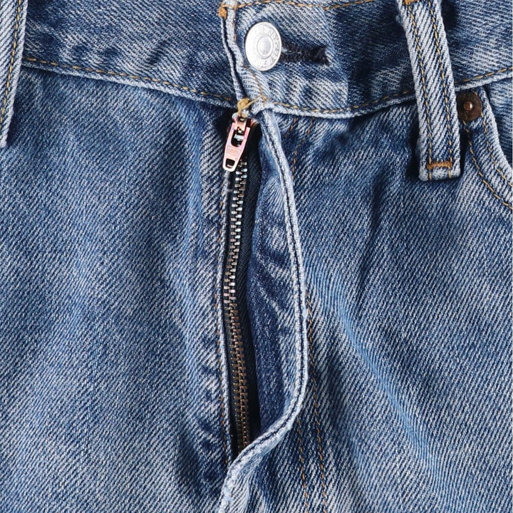 Levi's 505 Straight Fit Tapered Denim Pants, Men's Size W37 (approx.), Vintage cotton blue type Vintage Second Hand