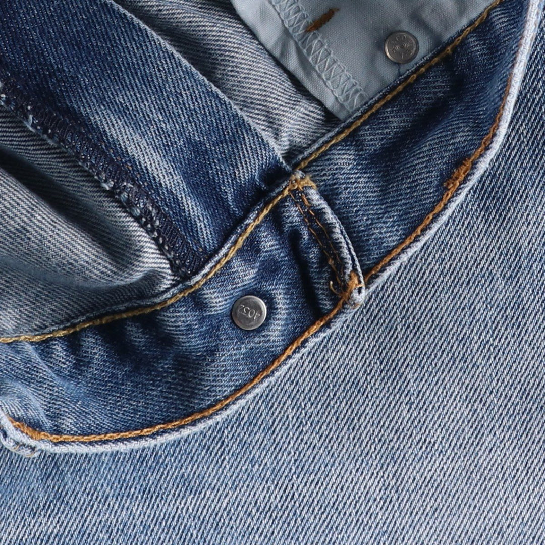 Levi's 505 Straight Fit Tapered Denim Pants, Men's Size W37 (approx.), Vintage cotton blue type Vintage Second Hand