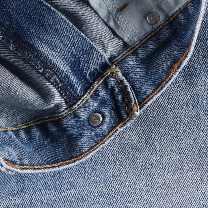 Levi's 505 Straight Fit Tapered Denim Pants, Men's Size W37 (approx.), Vintage cotton blue type Vintage Second Hand