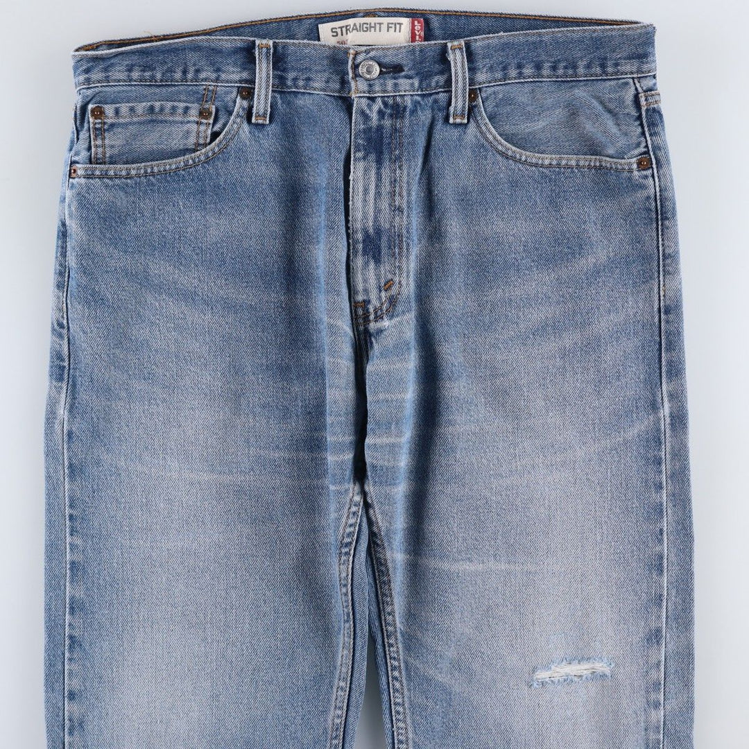 Levi's 505 Straight Fit Tapered Denim Pants, Men's Size W37 (approx.), Vintage cotton blue type Vintage Second Hand