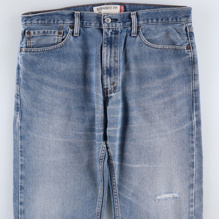 Levi's 505 Straight Fit Tapered Denim Pants, Men's Size W37 (approx.), Vintage cotton blue type Vintage Second Hand