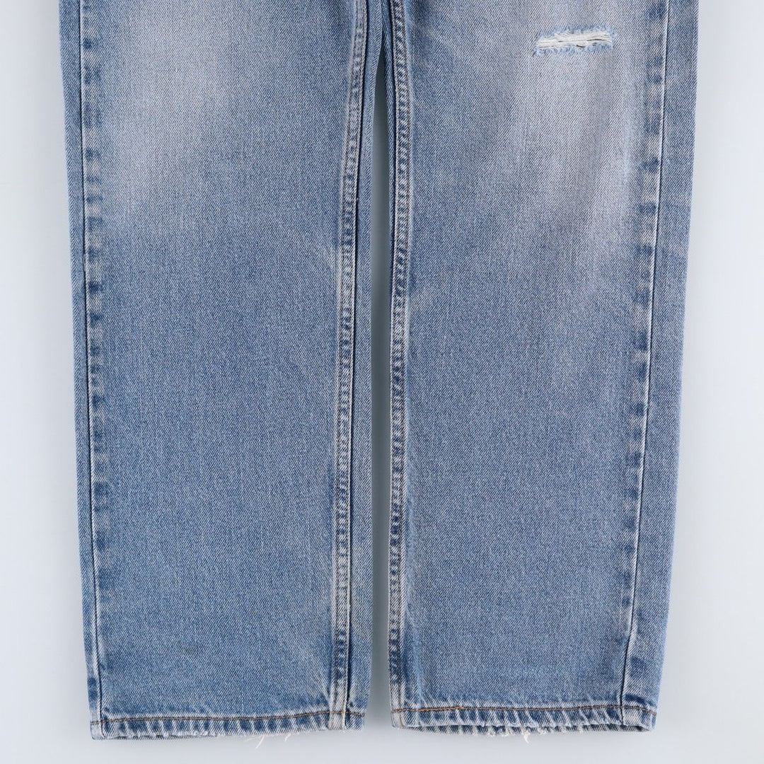 Levi's 505 Straight Fit Tapered Denim Pants, Men's Size W37 (approx.), Vintage cotton blue type Vintage Second Hand