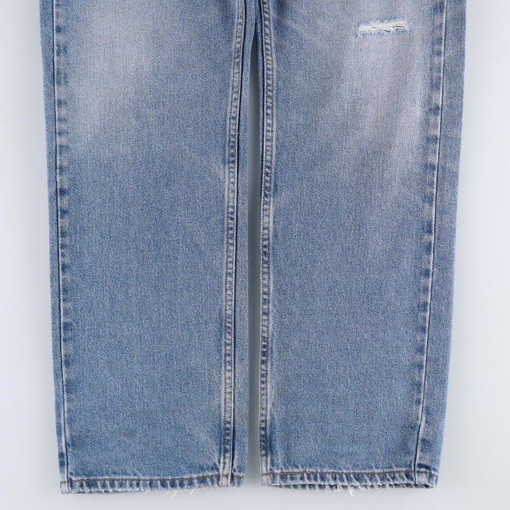 Levi's 505 Straight Fit Tapered Denim Pants, Men's Size W37 (approx.), Vintage cotton blue type Vintage Second Hand