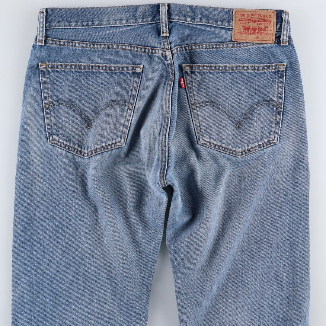 Levi's 505 Straight Fit Tapered Denim Pants, Men's Size W37 (approx.), Vintage cotton blue type Vintage Second Hand