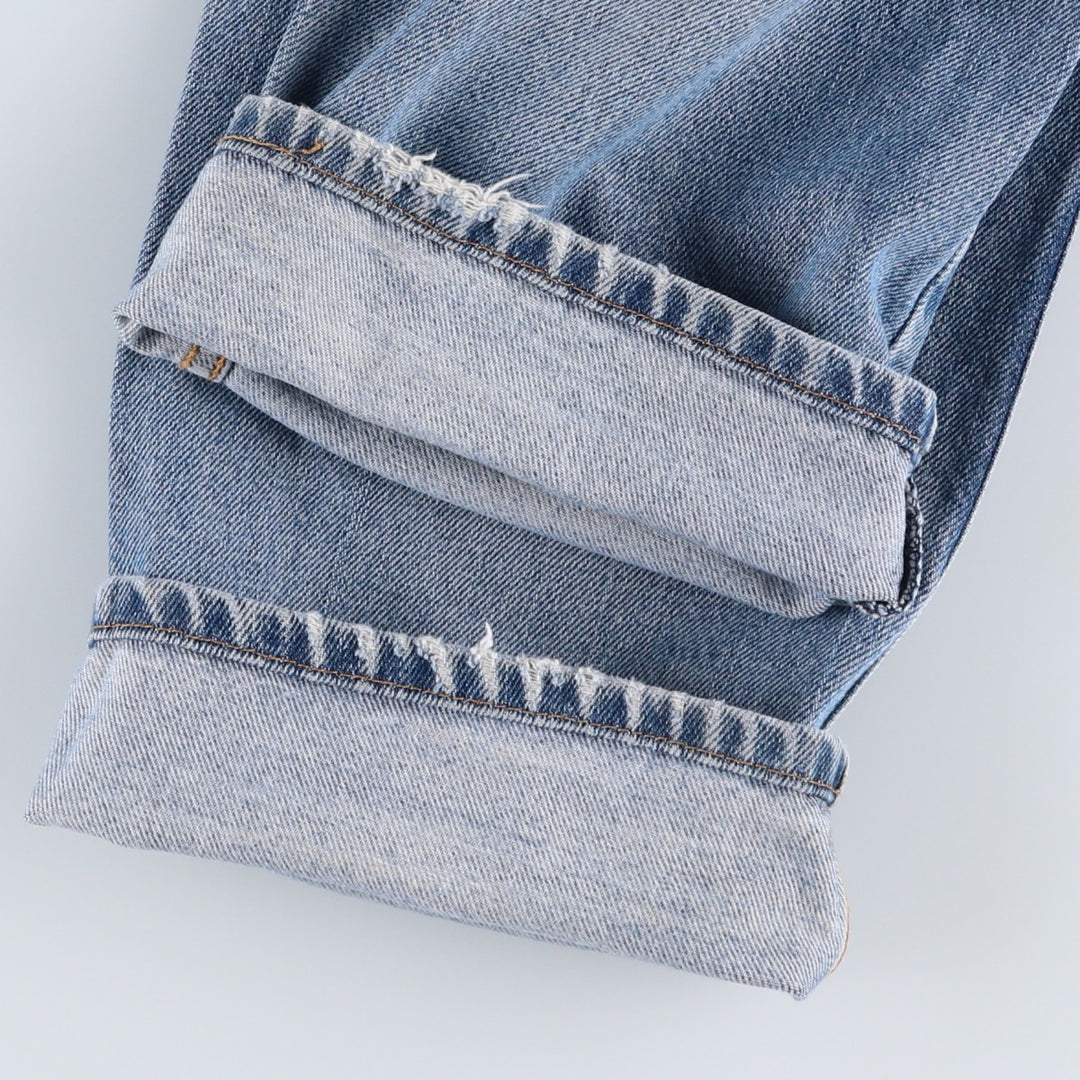 Levi's 505 Straight Fit Tapered Denim Pants, Men's Size W37 (approx.), Vintage cotton blue type Vintage Second Hand