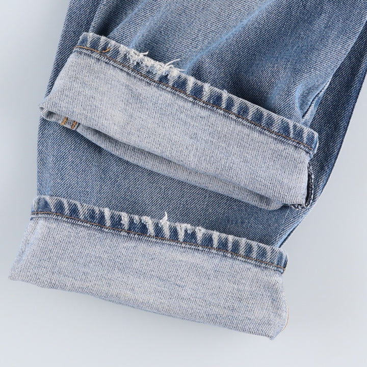 Levi's 505 Straight Fit Tapered Denim Pants, Men's Size W37 (approx.), Vintage cotton blue type Vintage Second Hand