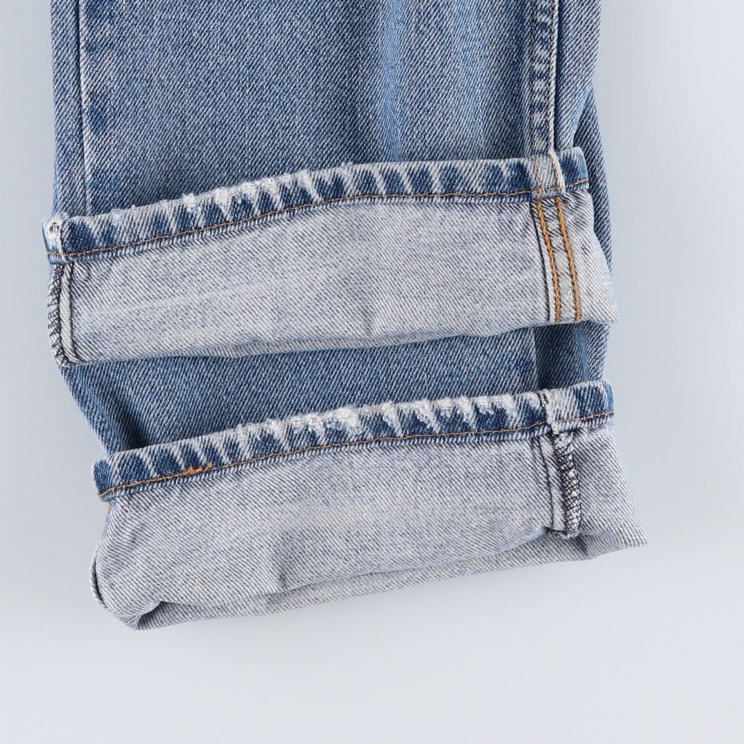Levi's 505 Straight Fit Tapered Denim Pants, Men's Size W37 (approx.), Vintage cotton blue type Vintage Second Hand