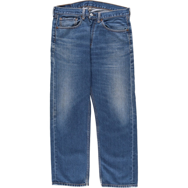 Levi's 505 tapered denim pants for men, equivalent to w35 unclear blue type Vintage Second Hand