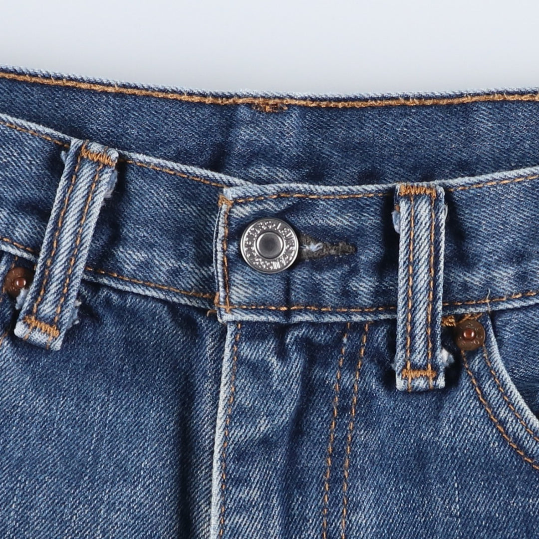 Levi's 505 tapered denim pants for men, equivalent to w35 unclear blue type Vintage Second Hand