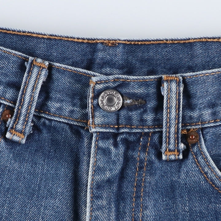 Levi's 505 tapered denim pants for men, equivalent to w35 unclear blue type Vintage Second Hand
