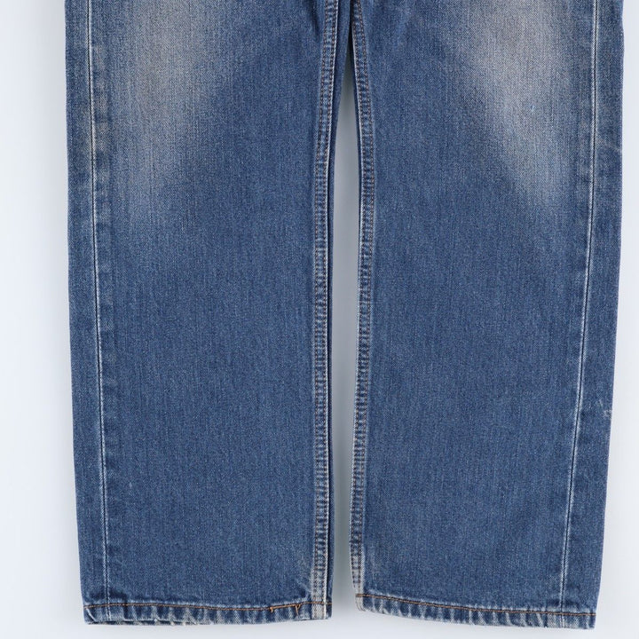 Levi's 505 tapered denim pants for men, equivalent to w35 unclear blue type Vintage Second Hand