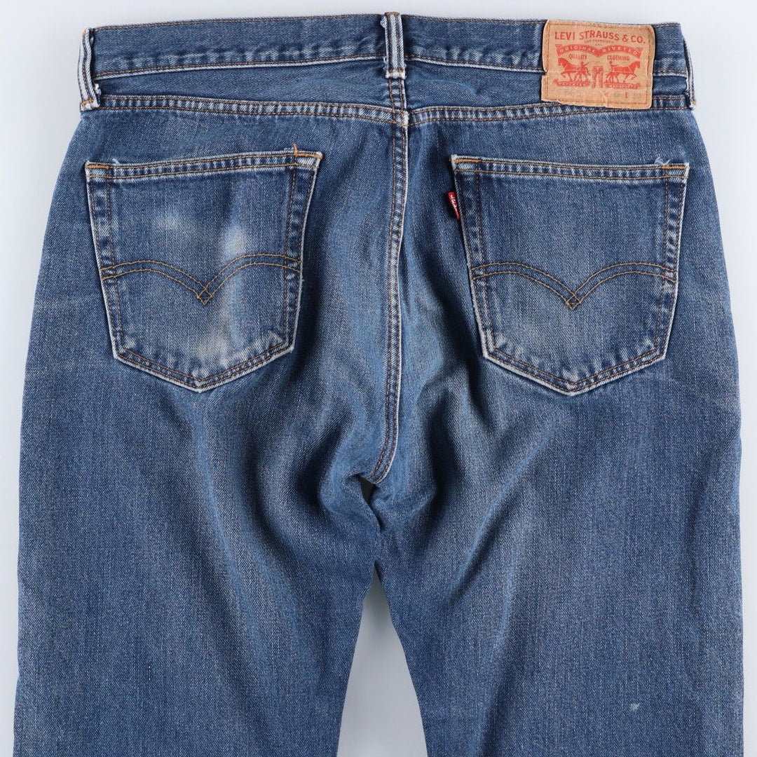 Levi's 505 tapered denim pants for men, equivalent to w35 unclear blue type Vintage Second Hand