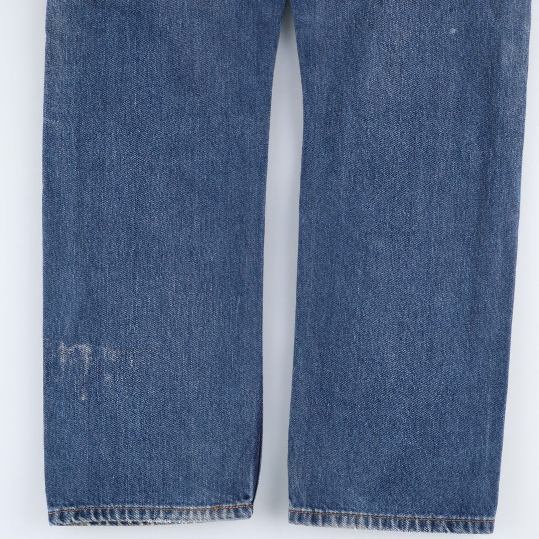 Levi's 505 tapered denim pants for men, equivalent to w35 unclear blue type Vintage Second Hand