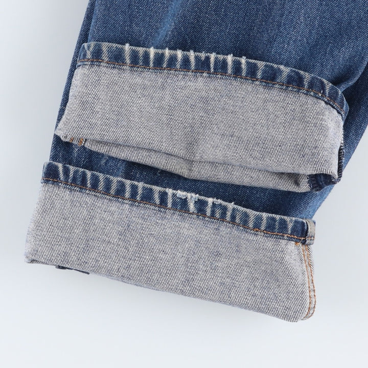 Levi's 505 tapered denim pants for men, equivalent to w35 unclear blue type Vintage Second Hand