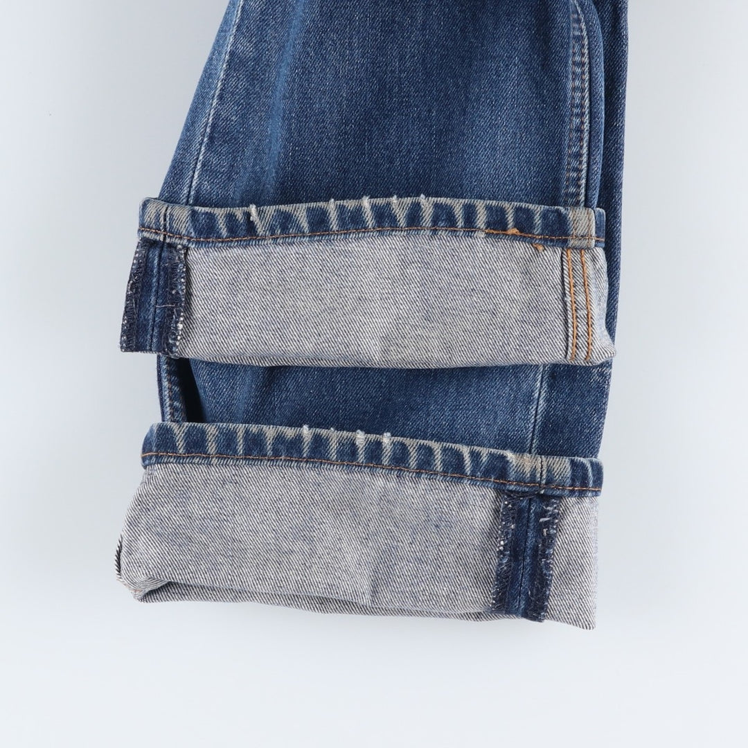Levi's 505 tapered denim pants for men, equivalent to w35 unclear blue type Vintage Second Hand