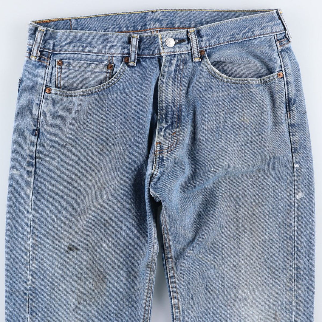 Levi's 505-4891 Tapered Denim Pants, Men's Size W36 (approx.) cotton blue type Vintage Second Hand