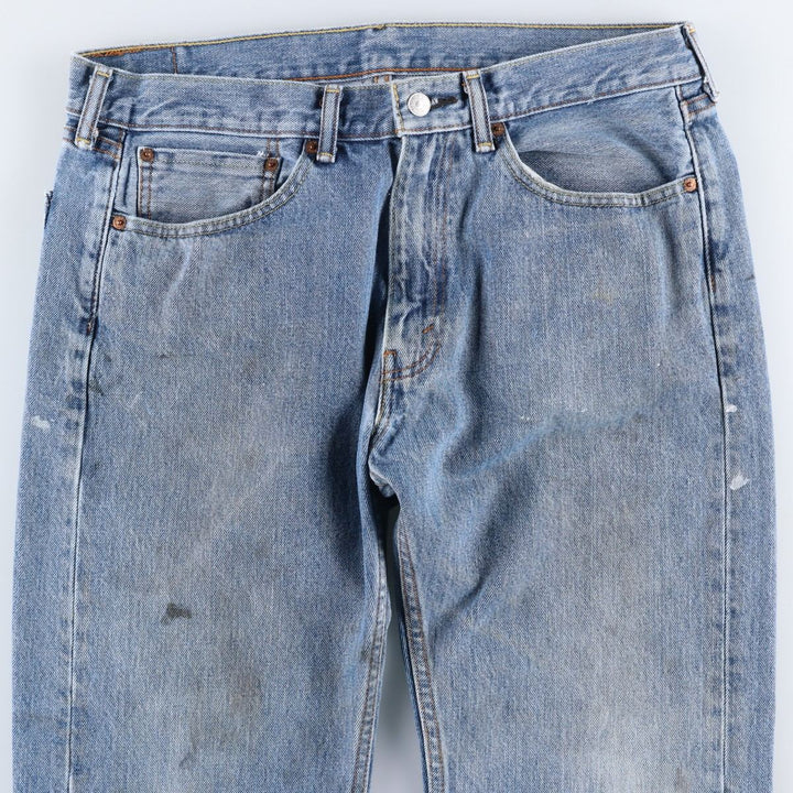 Levi's 505-4891 Tapered Denim Pants, Men's Size W36 (approx.) cotton blue type Vintage Second Hand
