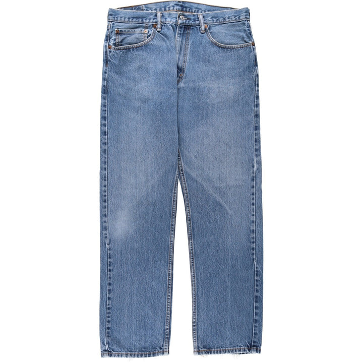 Levi's 505 tapered denim pants for men, equivalent to w35 cotton blue type Vintage Second Hand