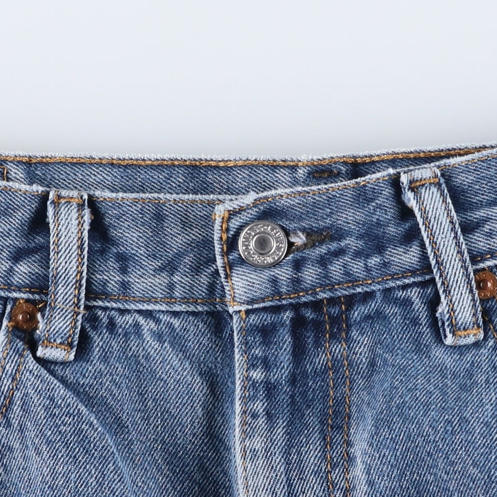 Levi's 505 tapered denim pants for men, equivalent to w35 cotton blue type Vintage Second Hand