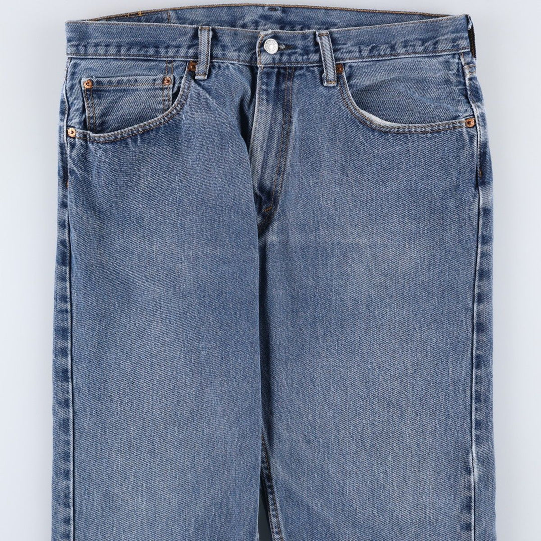Levi's 505 tapered denim pants for men, equivalent to w35 cotton blue type Vintage Second Hand