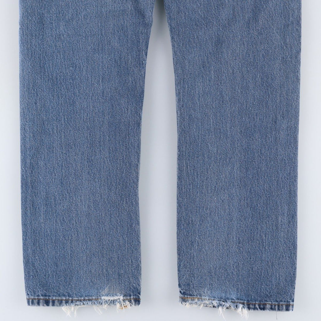 Levi's 505 tapered denim pants for men, equivalent to w35 cotton blue type Vintage Second Hand