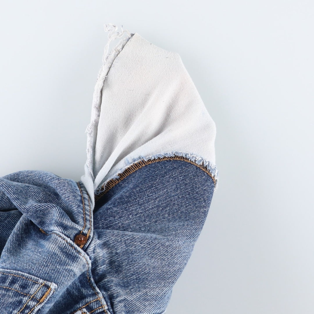 Levi's 505 tapered denim pants for men, equivalent to w35 cotton blue type Vintage Second Hand