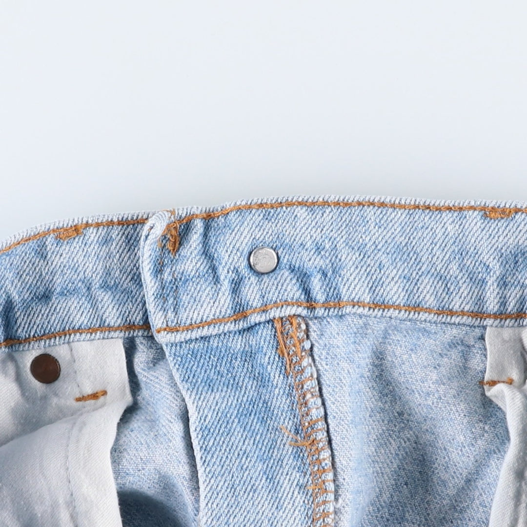 90'S Levi's 505-4834 Tapered Denim Pants, Made in USA, Men's, Size W33, Vintage cotton Blue type light blue Vintage Second Hand