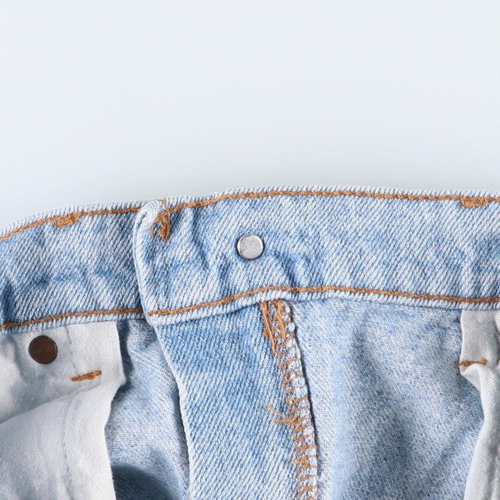 90'S Levi's 505-4834 Tapered Denim Pants, Made in USA, Men's, Size W33, Vintage cotton Blue type light blue Vintage Second Hand