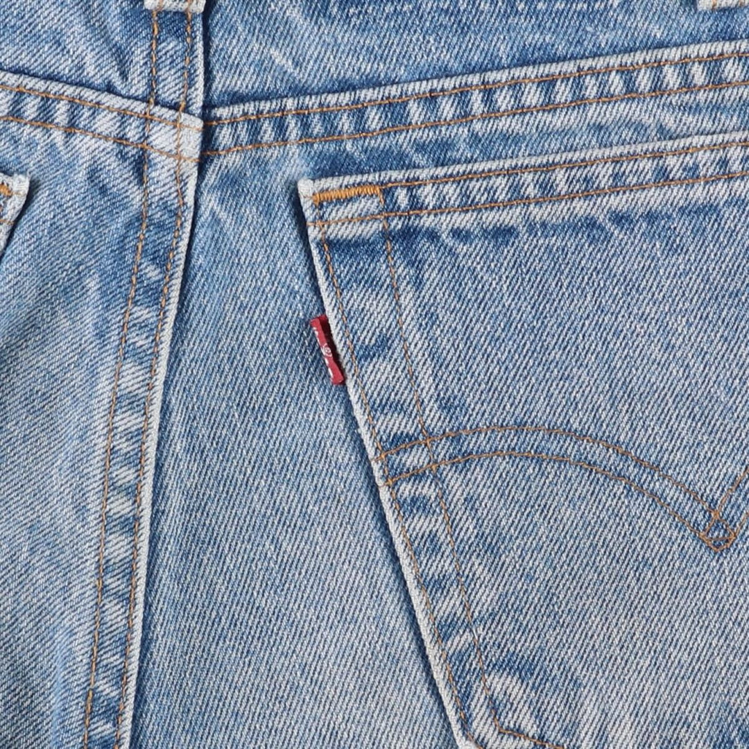 1990'S Levi's 00505-4891 Regular Fit Straight Leg Tapered Denim Pants, Made in USA, Men's Size W33 (approx.), Vintage cotton blue type Vintage Second Hand