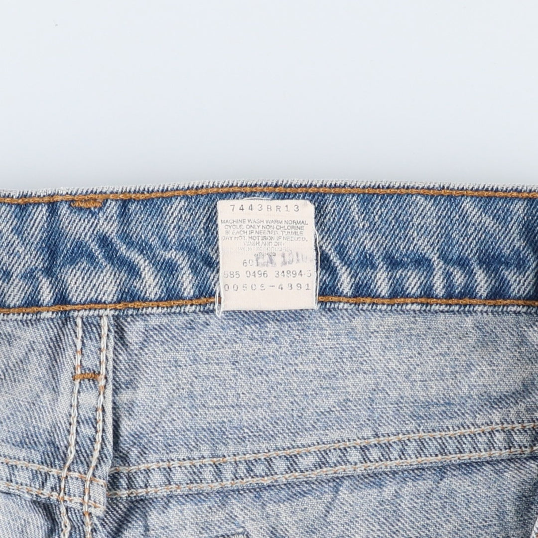 1990'S Levi's 00505-4891 Regular Fit Straight Leg Tapered Denim Pants, Made in USA, Men's Size W33 (approx.), Vintage cotton blue type Vintage Second Hand