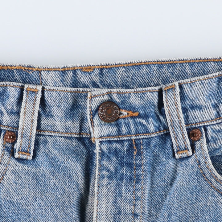 1990'S Levi's 00505-4891 Regular Fit Straight Leg Tapered Denim Pants, Made in USA, Men's Size W33 (approx.), Vintage cotton blue type Vintage Second Hand
