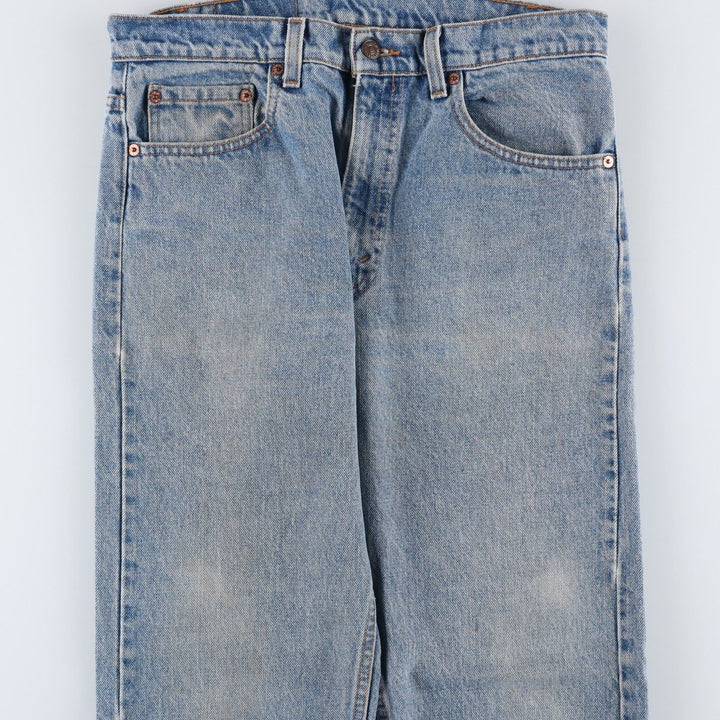 1990'S Levi's 00505-4891 Regular Fit Straight Leg Tapered Denim Pants, Made in USA, Men's Size W33 (approx.), Vintage cotton blue type Vintage Second Hand
