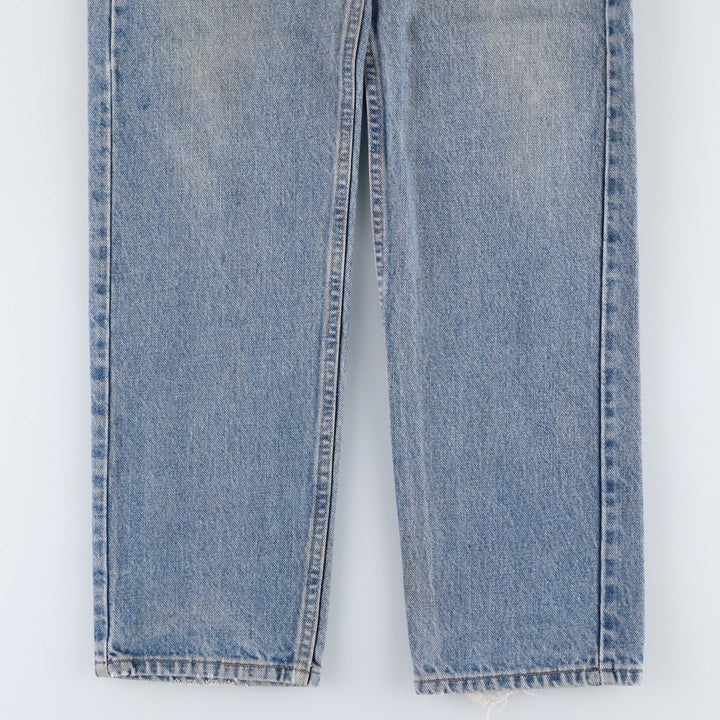 1990'S Levi's 00505-4891 Regular Fit Straight Leg Tapered Denim Pants, Made in USA, Men's Size W33 (approx.), Vintage cotton blue type Vintage Second Hand