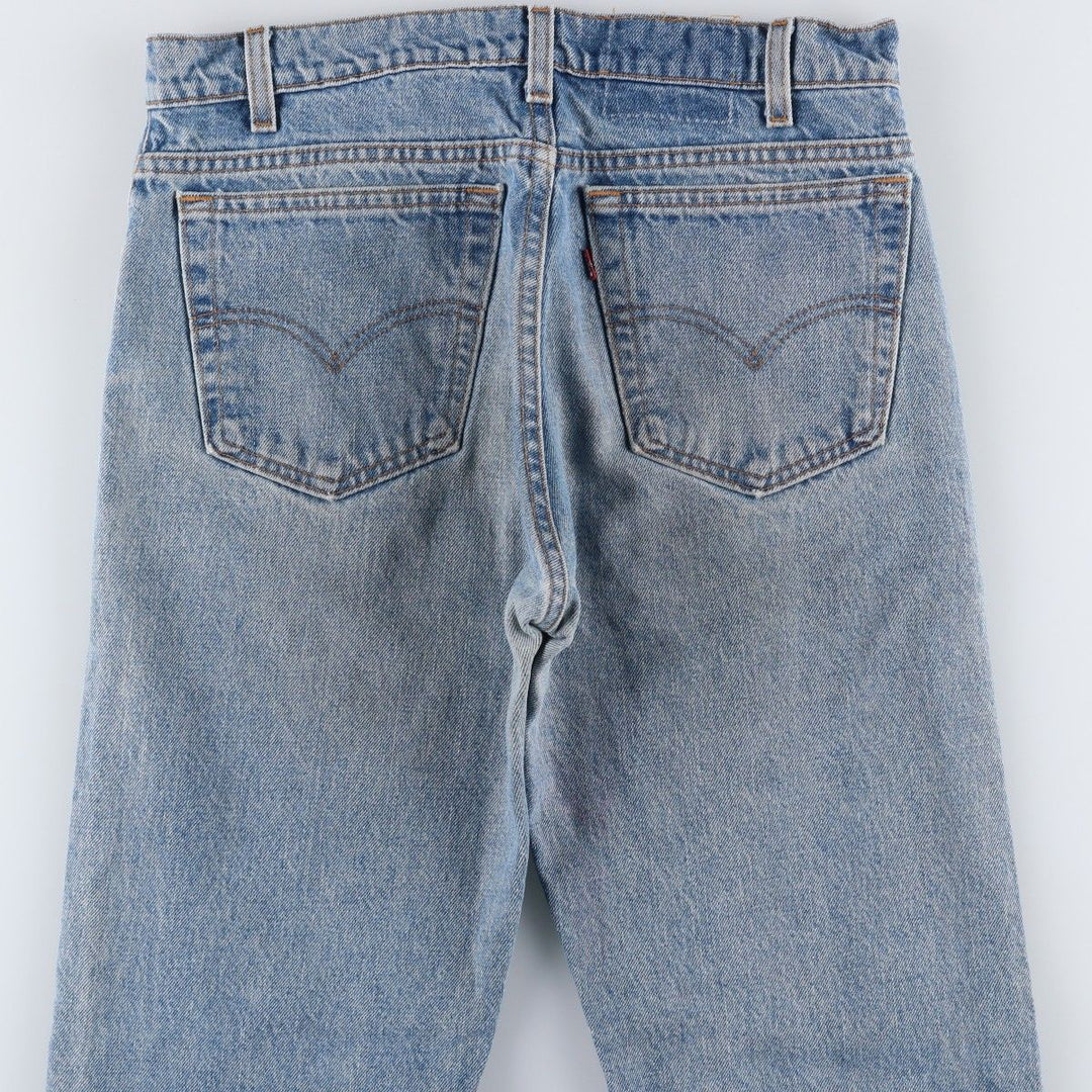 1990'S Levi's 00505-4891 Regular Fit Straight Leg Tapered Denim Pants, Made in USA, Men's Size W33 (approx.), Vintage cotton blue type Vintage Second Hand