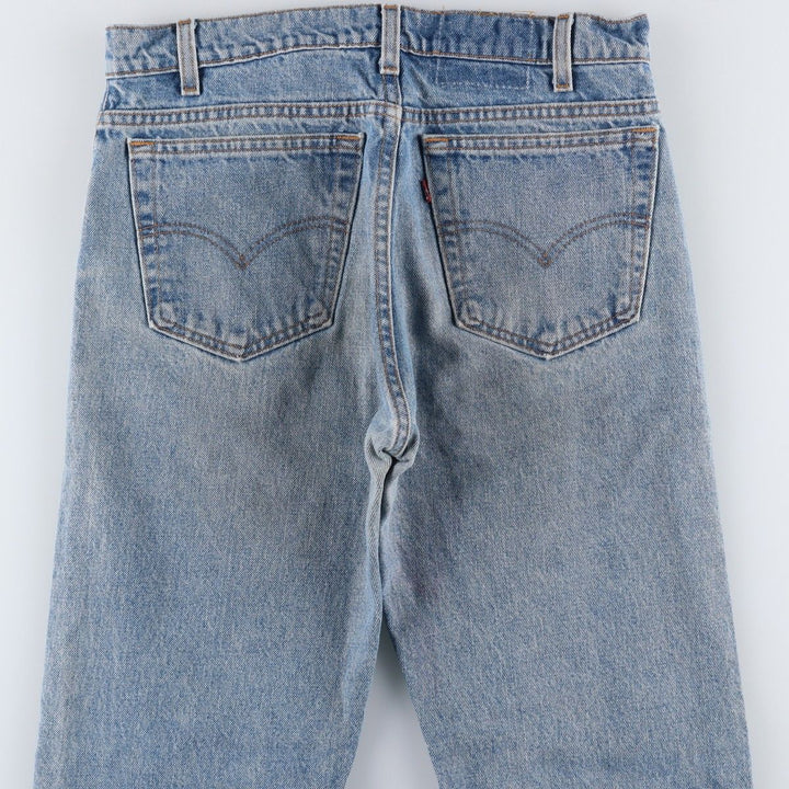 1990'S Levi's 00505-4891 Regular Fit Straight Leg Tapered Denim Pants, Made in USA, Men's Size W33 (approx.), Vintage cotton blue type Vintage Second Hand