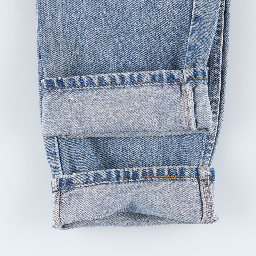 1990'S Levi's 00505-4891 Regular Fit Straight Leg Tapered Denim Pants, Made in USA, Men's Size W33 (approx.), Vintage cotton blue type Vintage Second Hand