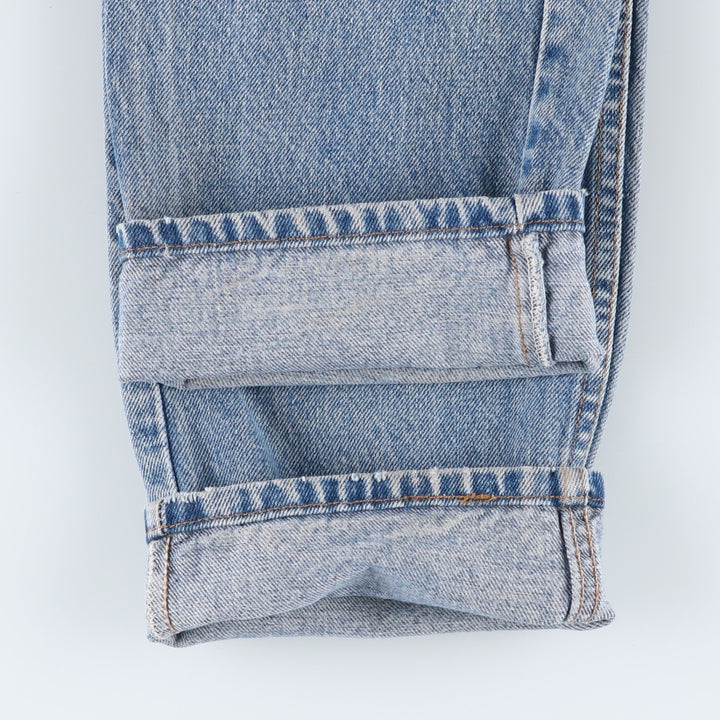 1990'S Levi's 00505-4891 Regular Fit Straight Leg Tapered Denim Pants, Made in USA, Men's Size W33 (approx.), Vintage cotton blue type Vintage Second Hand