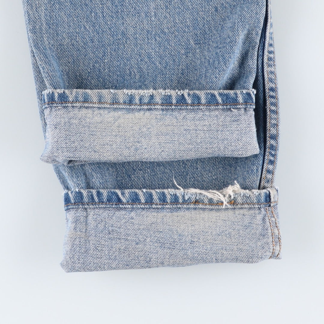 1990'S Levi's 00505-4891 Regular Fit Straight Leg Tapered Denim Pants, Made in USA, Men's Size W33 (approx.), Vintage cotton blue type Vintage Second Hand